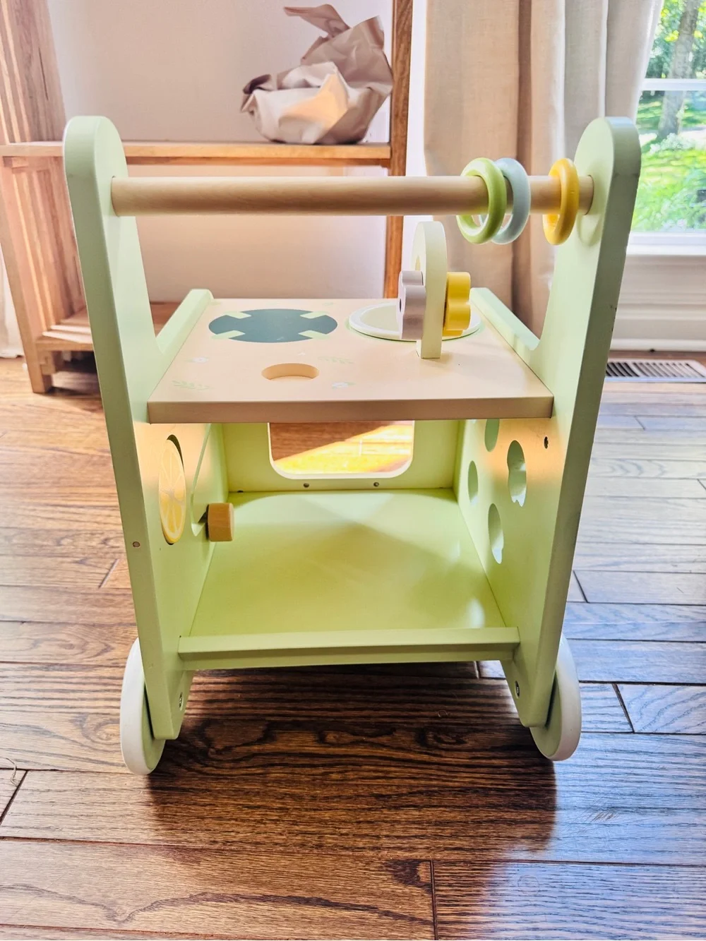 Wooden Activity Walker in Stove/Kitchen design